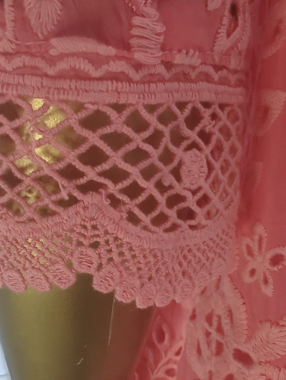 Johnny Was Malfi Dress Coral Embroidered - Picture 9 of 11